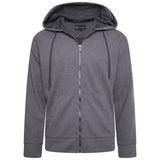 KAM Textured Interlock Zip Up Hoodie