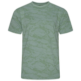 KAM Mens Sport Active Distressed Print Tee