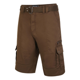 KAM Belted Cargo Shorts