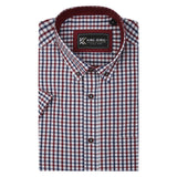 KAM Short Sleeve Gingham Shirt