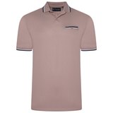 KAM Tipped Collar Polo Shirt