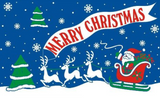 3X2 FT Christmas Flags