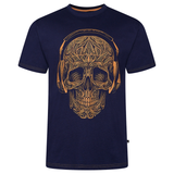KAM Skull Print T Shirt