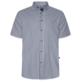 KAM Short Sleeve Gingham Check Shirt