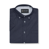 KAM Mens Geo Print Shirt