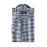 KAM Short Sleeve Gingham Check Shirt