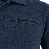 Charles Norton Harrison 3-Button Polo Sweater