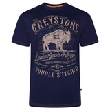 KAM Greystone Print T shirt