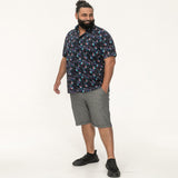 D555 Short Sleeve Guitar Print Shirt