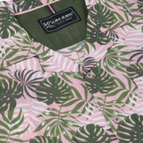 KAM Mens Hawaiian Leaf Print Shirt