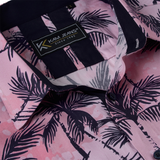 KAM Short Sleeve Palm Print Shirt