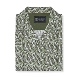 KAM Mens Hawaiian Leaf Print Shirt