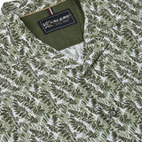 KAM Mens Hawaiian Leaf Print Shirt