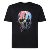 Espionage Distressed Skull Print T-Shirt