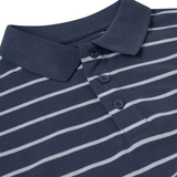 KAM Men's Stripe Pattern Polo Shirt