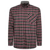 KAM Mens Long Sleeve Flannel Check Shirt