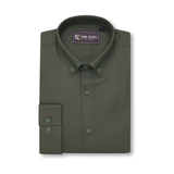 KAM Long Sleeve Dobby Weave Shirt