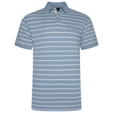 KAM Men's Stripe Pattern Polo Shirt