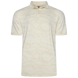 KAM Mens Sport Active Distressed Print Polo Shirt