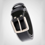 D555 Black Real Leather Belt