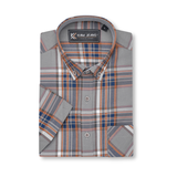 KAM Short Sleeve Check Shirt