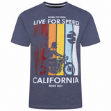 KAM Live For Speed California Marl T-Shirt