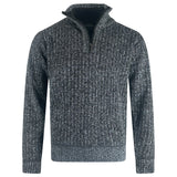 Charles Norton Quarter Zip Ribbed Sweater