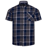 KAM Short Sleeve Check Shirt