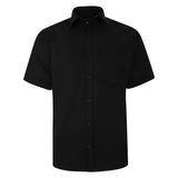 KAM Casual Short Sleeve Herringbone Shirt