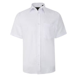 KAM Casual Short Sleeve Herringbone Shirt