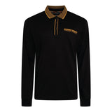 KAM Long Sleeve Jersey Polo Shirt