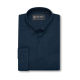 KAM Long Sleeve Dobby Weave Shirt