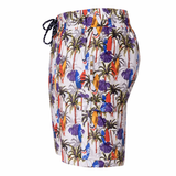 KAM Surf Palm Print Mens Stretch Swim Shorts