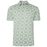 KAM Mens Floral Print Polo Shirt