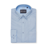 KAM Long Sleeve Geo Print Shirt