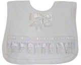 Pullover Ribbon & Lace Bib