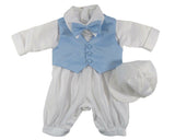 Baby Boys Christening Romper