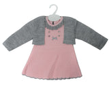 Knitted Baby Dress with Bolero