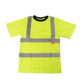 Hi Vis T-Shirt with Contrast Collar