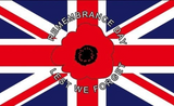 3ft x 2ft 'Lest We Forget' Flag