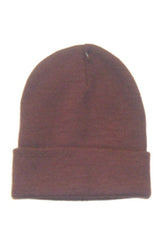 Plain Turn Up Knitted Beanies
