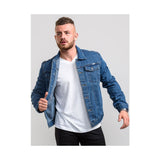 duke-classic-trucker-denim-jacket-blue-stonewash-model