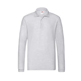 fruit-of-the-loom-light-grey-long-sleeve-polo-shirt