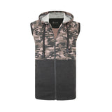 KAM Camo Panelled Gilet