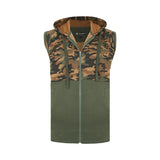 KAM Camo Panelled Gilet