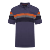 KAM Single-Stripe Polo Shirt