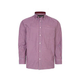 KAM Long Sleeve Gingham Checked Shirt