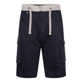 Ribbed Waist Stretch Shorts