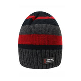 Fleece Lined Striped Beanies