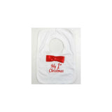 First Christmas Baby Bib